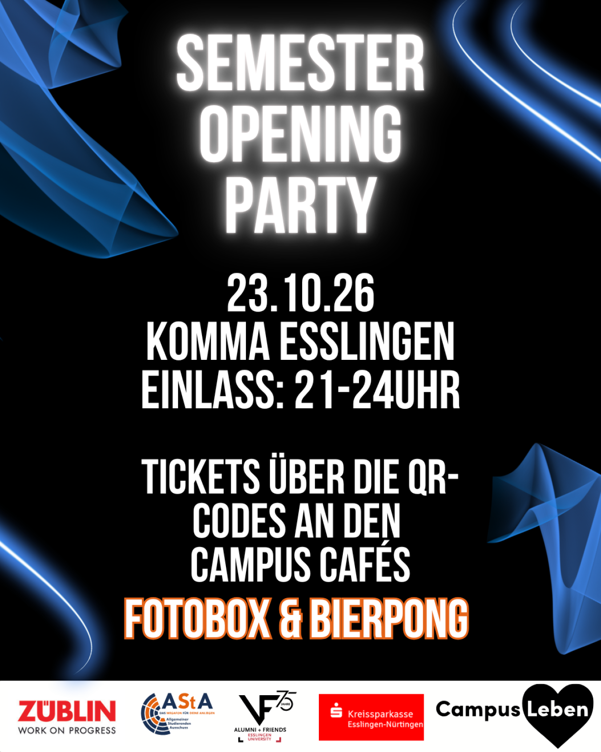 SAVE THE DATE: SEMESTER OPENING PARTY WiSe 2026/2027